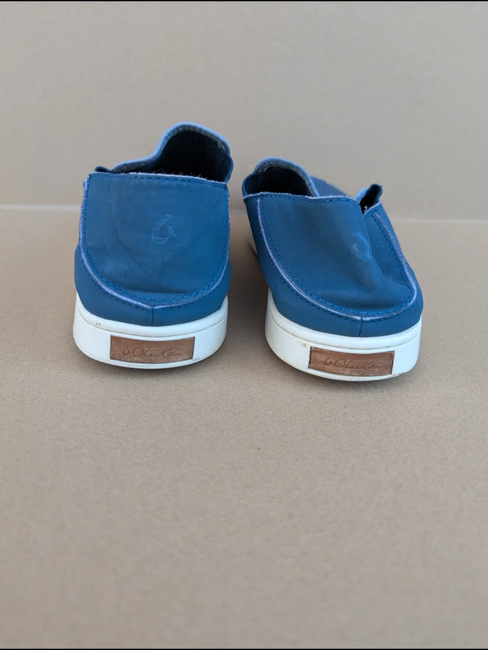 Olukai Pehuea Women's Slip On Sneakers Comfort Shoes 10W Navy Blue Breathable